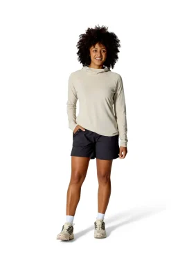 Rab Fleece & Mid Layer-Womens Rivelin Hoody - Pebble