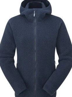 Rab Fleece & Mid Layer-Womens Shearling Hoody - Deep Ink