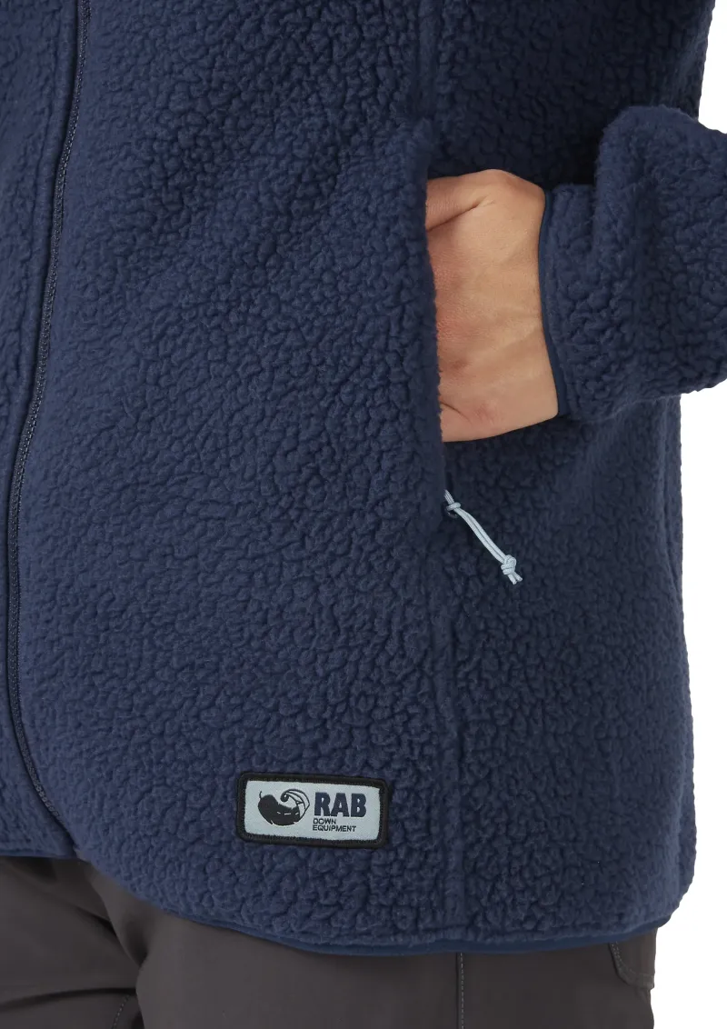 Rab Fleece & Mid Layer-Womens Shearling Hoody - Deep Ink
