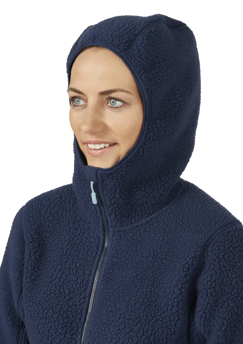 Rab Fleece & Mid Layer-Womens Shearling Hoody - Deep Ink