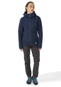 Rab Fleece & Mid Layer-Womens Shearling Hoody - Deep Ink