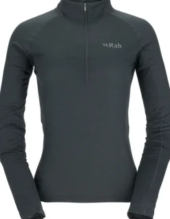 Rab T-Shirts & Baselayers-Womens Sonic Long Sleeved Zip-T - Beluga