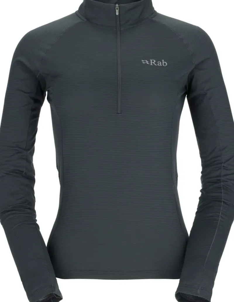 Rab T-Shirts & Baselayers-Womens Sonic Long Sleeved Zip-T - Beluga
