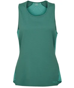 Rab T-Shirts & Baselayers-Womens Sonic Ultra Vest - Eucalyptus-Glacier Blue