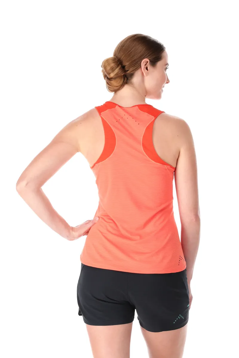 Rab T-Shirts & Baselayers-Womens Sonic Ultra Vest - Red Grapefruit-Reef