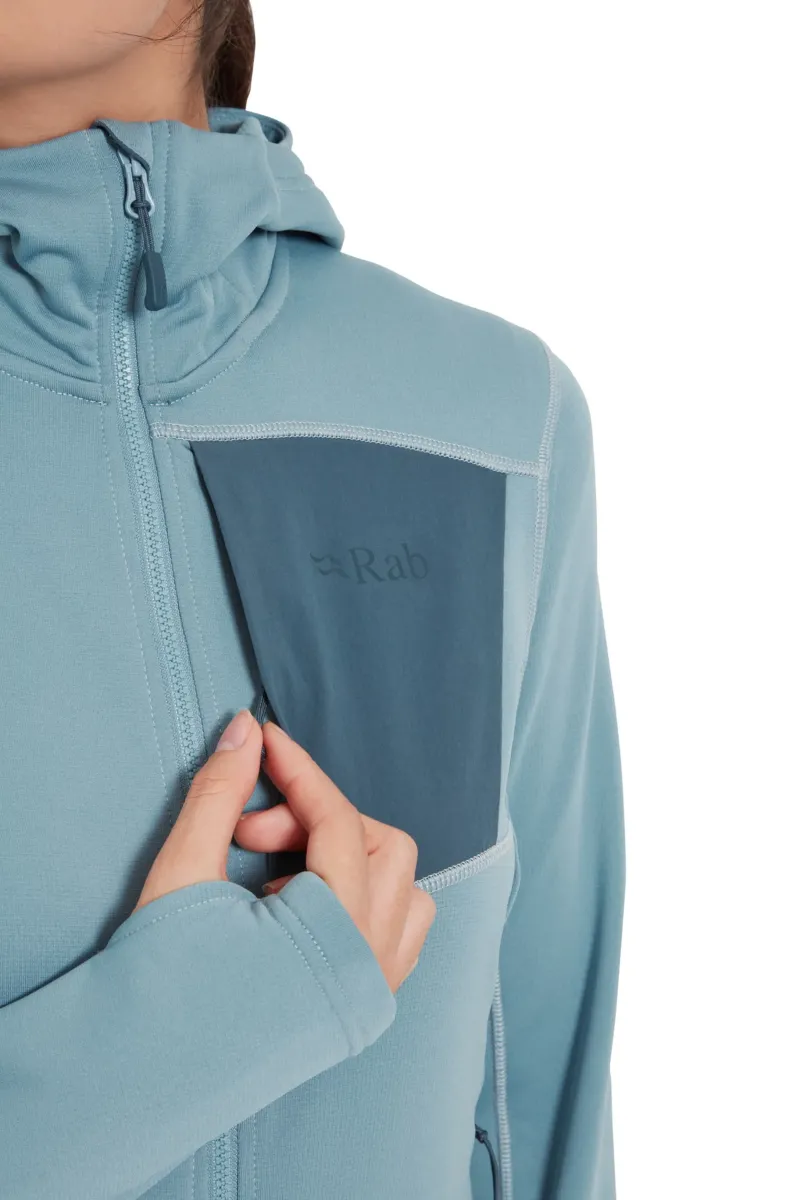 Rab Fleece & Mid Layer-Womens Superflux Hoody - Citadel