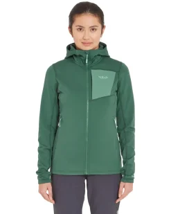Rab Fleece & Mid Layer-Womens Superflux Hoody - Green Slate