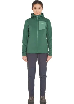 Rab Fleece & Mid Layer-Womens Superflux Hoody - Green Slate