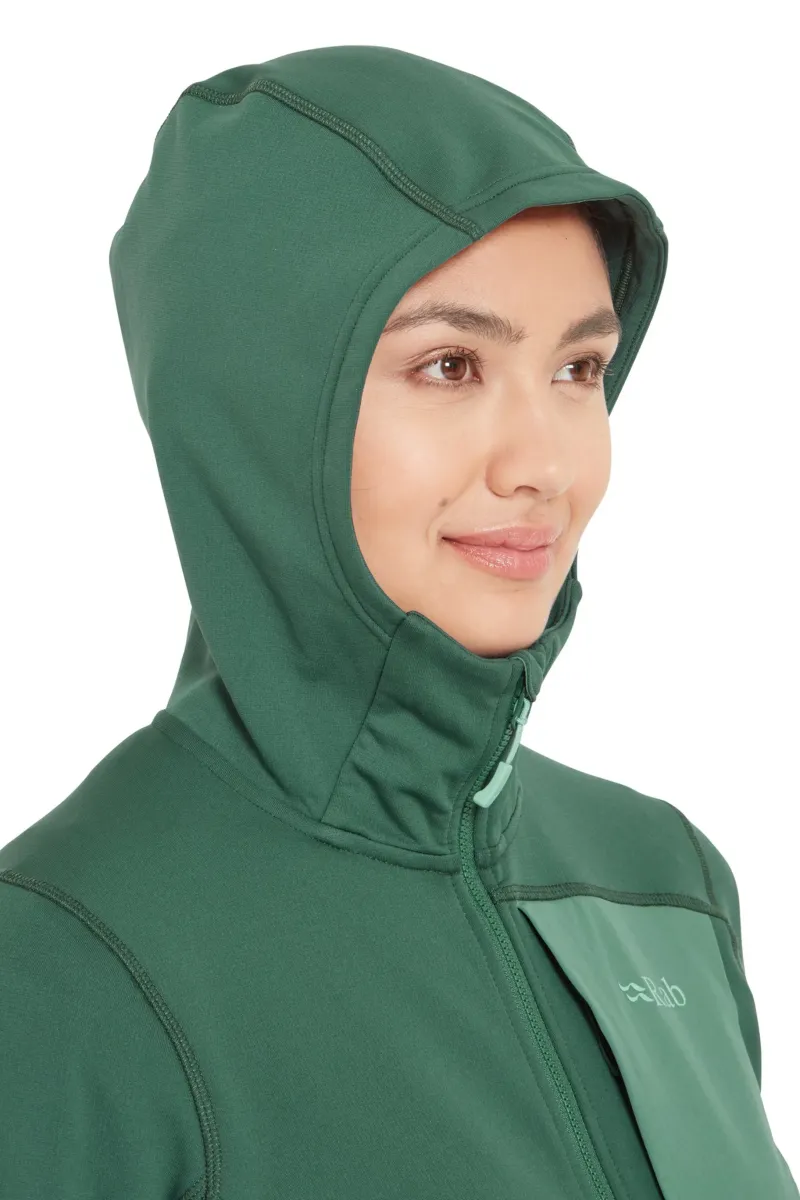 Rab Fleece & Mid Layer-Womens Superflux Hoody - Green Slate