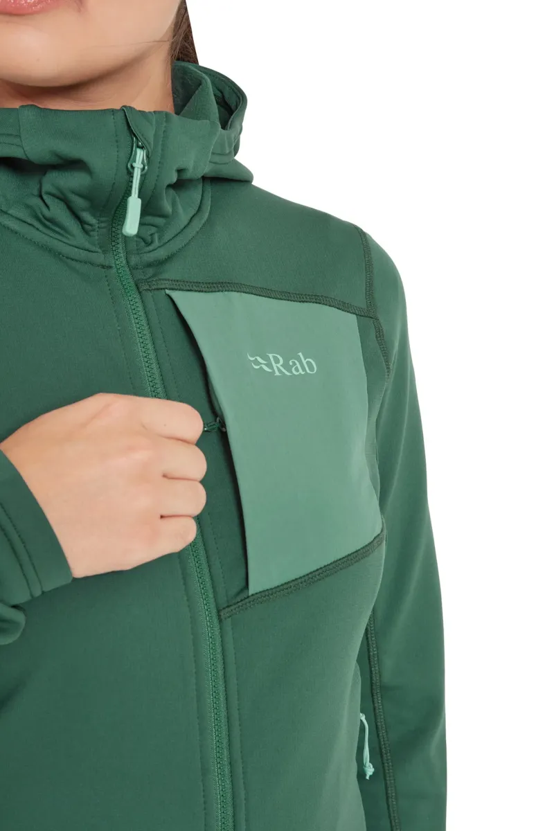 Rab Fleece & Mid Layer-Womens Superflux Hoody - Green Slate