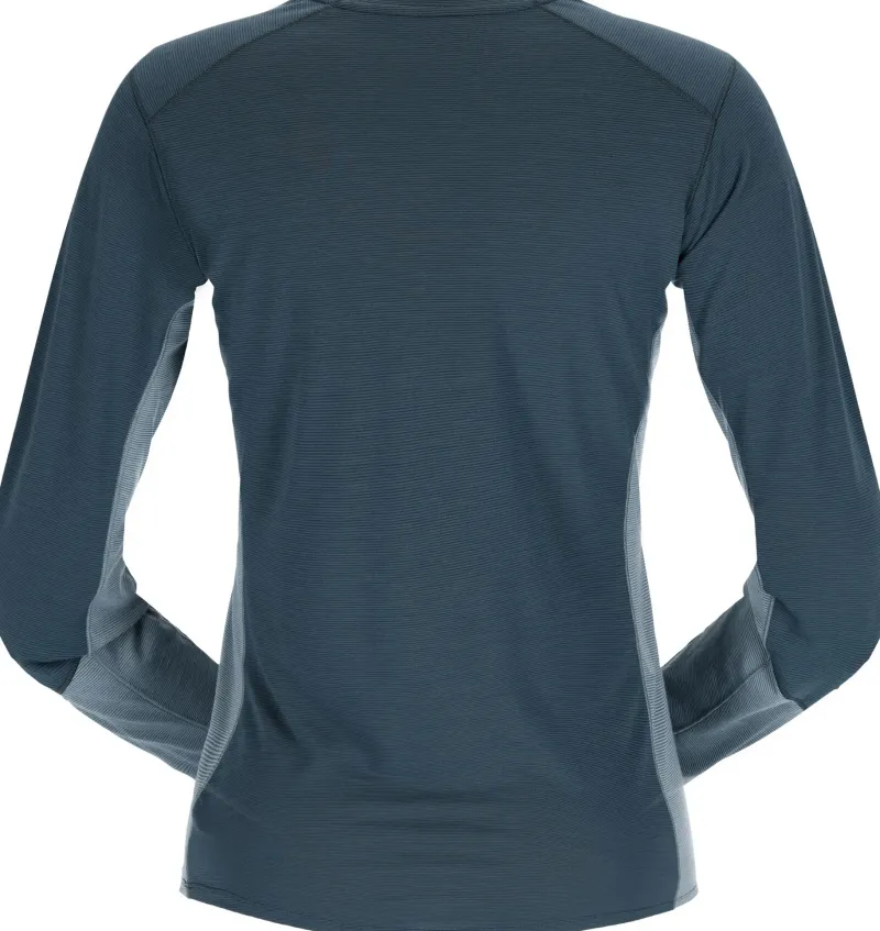 Rab T-Shirts & Baselayers-Womens Syncrino Base LS Tee - Orion Blue