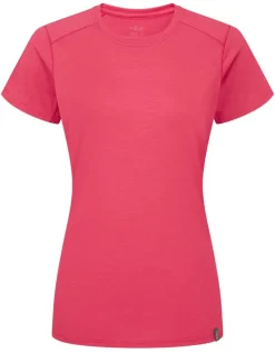 Rab T-Shirts & Baselayers-Womens Syncrino Base Tee - Watermelon