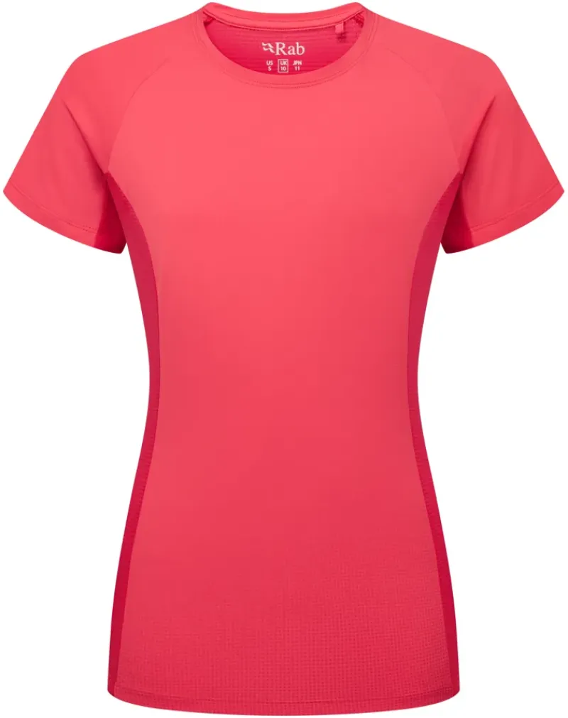 Rab T-Shirts & Baselayers-Womens Trail Tee - Hibiscus-Watermelon