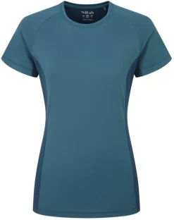 Rab T-Shirts & Baselayers-Womens Trail Tee - Orion Blue-Tempest Blue
