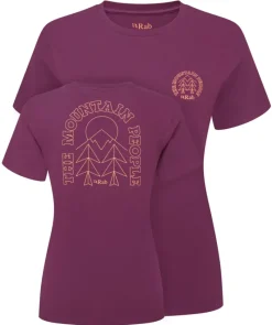 Rab T-Shirts & Baselayers-Womens Tuku Cirque Tee - Mulberry
