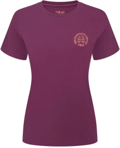Rab T-Shirts & Baselayers-Womens Tuku Cirque Tee - Mulberry