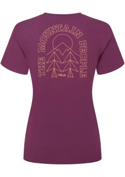 Rab T-Shirts & Baselayers-Womens Tuku Cirque Tee - Mulberry