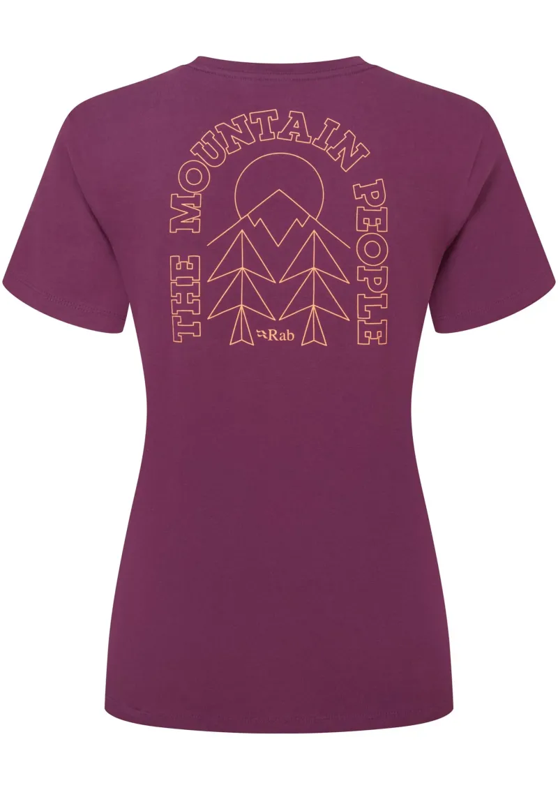 Rab T-Shirts & Baselayers-Womens Tuku Cirque Tee - Mulberry
