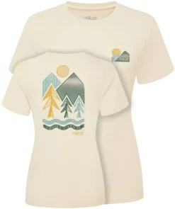 Rab T-Shirts & Baselayers-Womens Tuku Vista Tee - Ecru