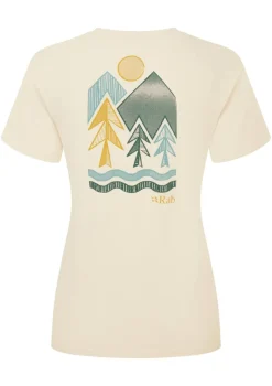 Rab T-Shirts & Baselayers-Womens Tuku Vista Tee - Ecru
