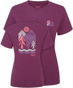 Rab T-Shirts & Baselayers-Womens Tuku Vista Tee - Mulberry