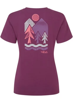 Rab T-Shirts & Baselayers-Womens Tuku Vista Tee - Mulberry