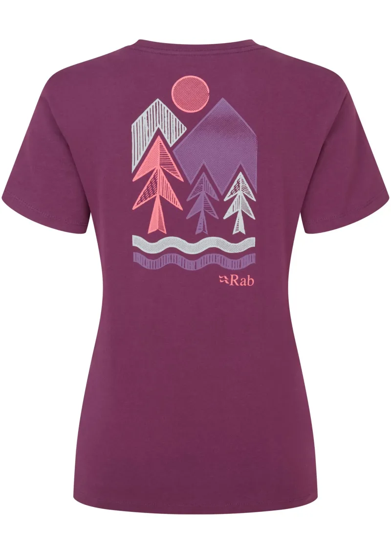 Rab T-Shirts & Baselayers-Womens Tuku Vista Tee - Mulberry