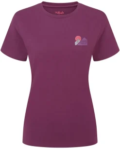 Rab T-Shirts & Baselayers-Womens Tuku Vista Tee - Mulberry