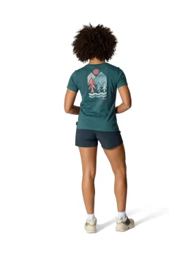 Rab T-Shirts & Baselayers-Womens Tuku Vista Tee - Orion Blue