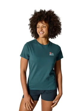 Rab T-Shirts & Baselayers-Womens Tuku Vista Tee - Orion Blue