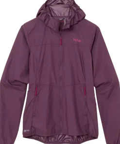 Rab Windshirts-Womens Windgather Hoody - Mulberry