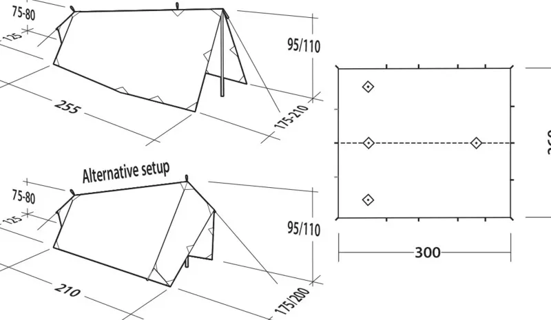 Robens Tarps & Shelters-Track Tarp 3 x 2.6 m