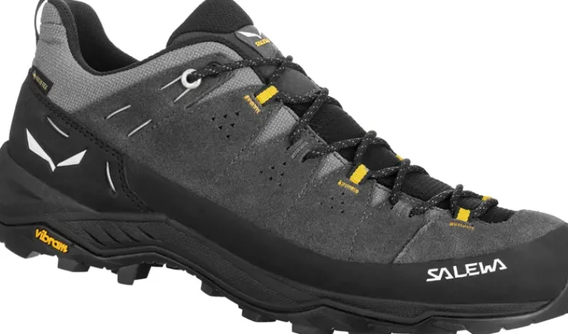Salewa Hiking Shoes & Boots|Approach Shoes-Mens Alp Trainer 2 GTX Shoes - Onyx-Black