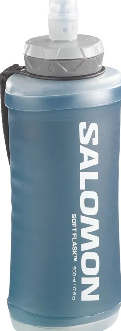 Salomon Water Bottles-Active Handheld Flask - Black-Slate Grey