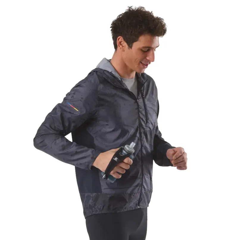 Salomon Water Bottles-Active Handheld Flask - Black-Slate Grey