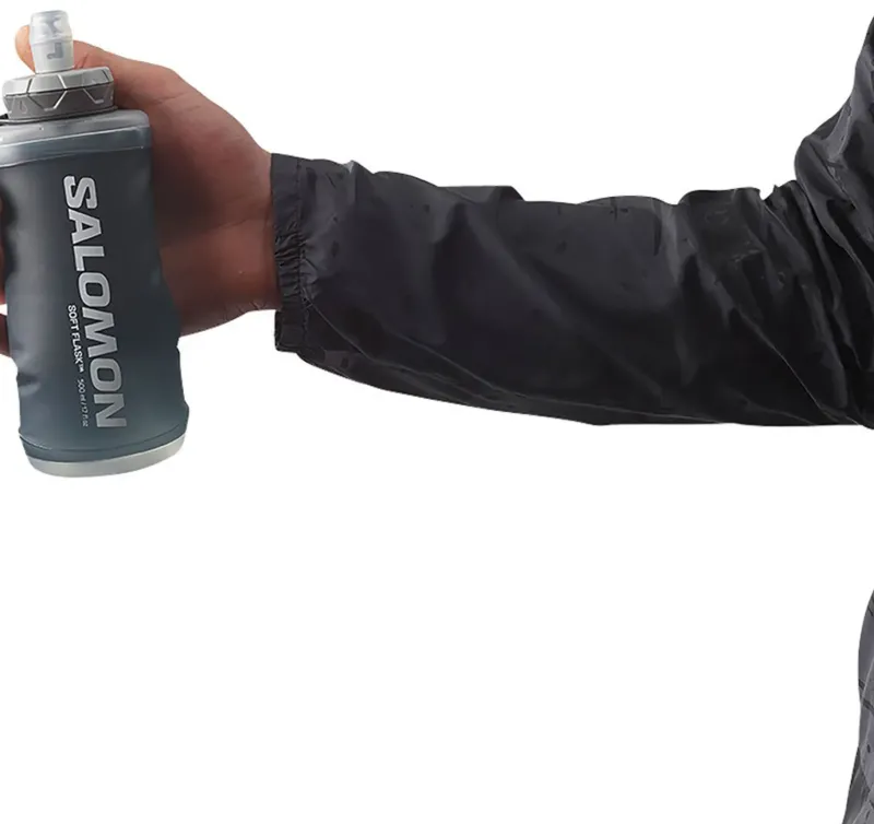 Salomon Water Bottles-Active Handheld Flask - Black-Slate Grey
