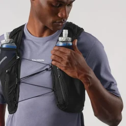 Salomon Fast & Light Rucksacks And Vests-ADV Skin 12 Running Vest Set - Black