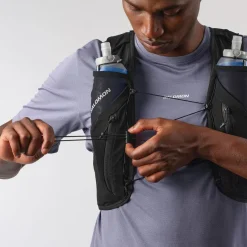 Salomon Fast & Light Rucksacks And Vests-ADV Skin 12 Running Vest Set - Black