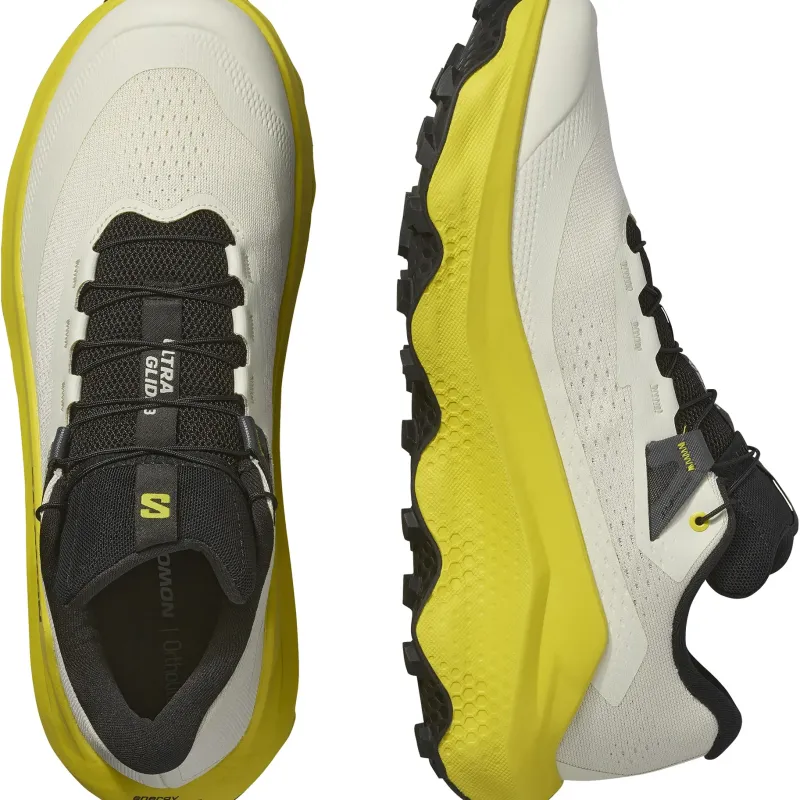 Salomon Running Shoes-Mens Ultra Glide 3 Shoes - Almond Milk-Incaberry-Black