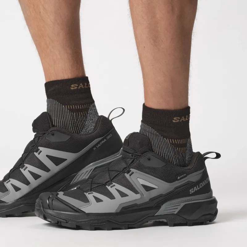 Salomon Walking Shoes-Mens X Ultra 360 GTX Shoes - Black-Magnet-Quiet Shade