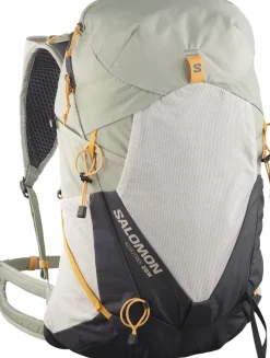 Salomon Day Packs-Womens Aerotrek 28 Rucksack - Seagrass-Silver Cloud-Nine Iron