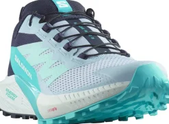 Salomon Hiking Shoes & Boots|Running Shoes-Womens Sense Ride 5 Shoes - Cashmere Blue-Carbon-Peacock Blue
