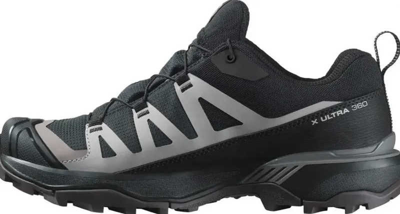 Salomon Hiking Shoes & Boots|Walking Shoes-Womens X Ultra 360 GTX Shoes - Black-Plum Kitten-Shale