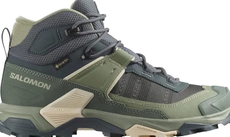 Salomon Hiking Shoes & Boots|Mid Height Boots-Womens X Ultra 5 Mid GTX Shoe - Turbulence-Sedona Sage-Tender