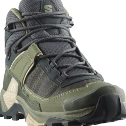 Salomon Hiking Shoes & Boots|Mid Height Boots-Womens X Ultra 5 Mid GTX Shoe - Turbulence-Sedona Sage-Tender