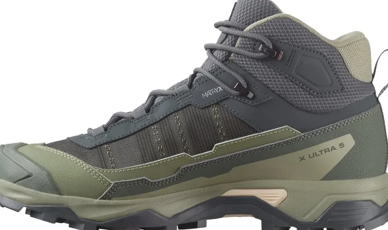 Salomon Hiking Shoes & Boots|Mid Height Boots-Womens X Ultra 5 Mid GTX Shoe - Turbulence-Sedona Sage-Tender