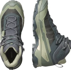 Salomon Hiking Shoes & Boots|Mid Height Boots-Womens X Ultra 5 Mid GTX Shoe - Turbulence-Sedona Sage-Tender