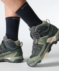 Salomon Hiking Shoes & Boots|Mid Height Boots-Womens X Ultra 5 Mid GTX Shoe - Turbulence-Sedona Sage-Tender