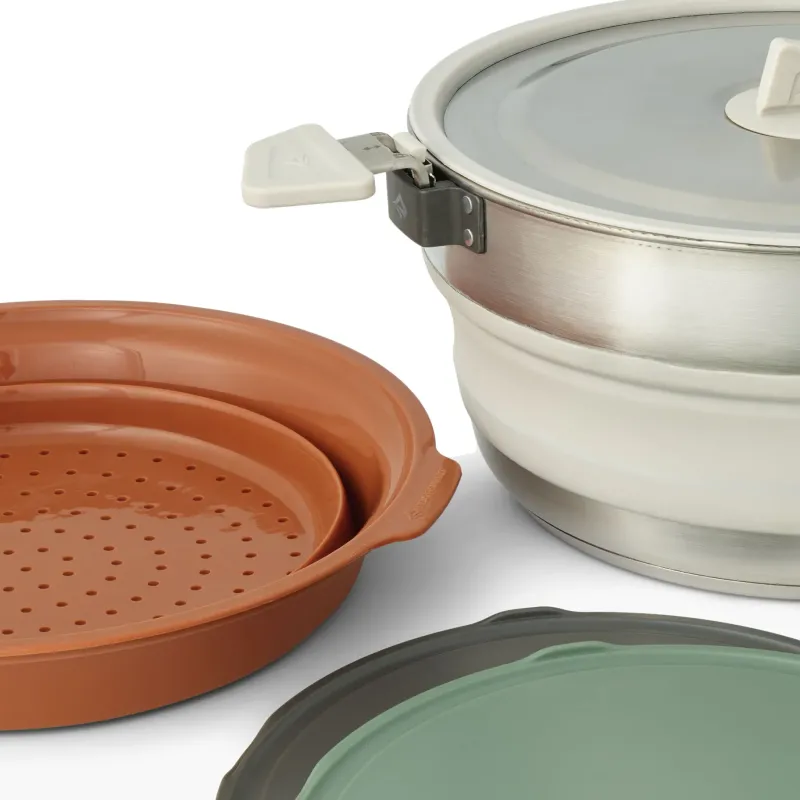 Sea To Summit Pots, Pans & Kettles-Detour Essentials Camp Kitchen Kit - 4 Piece