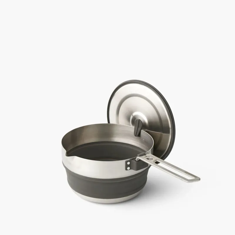 Sea To Summit Pots, Pans & Kettles-Detour Stainless Steel Collapsible Pouring Pot - 1.8L